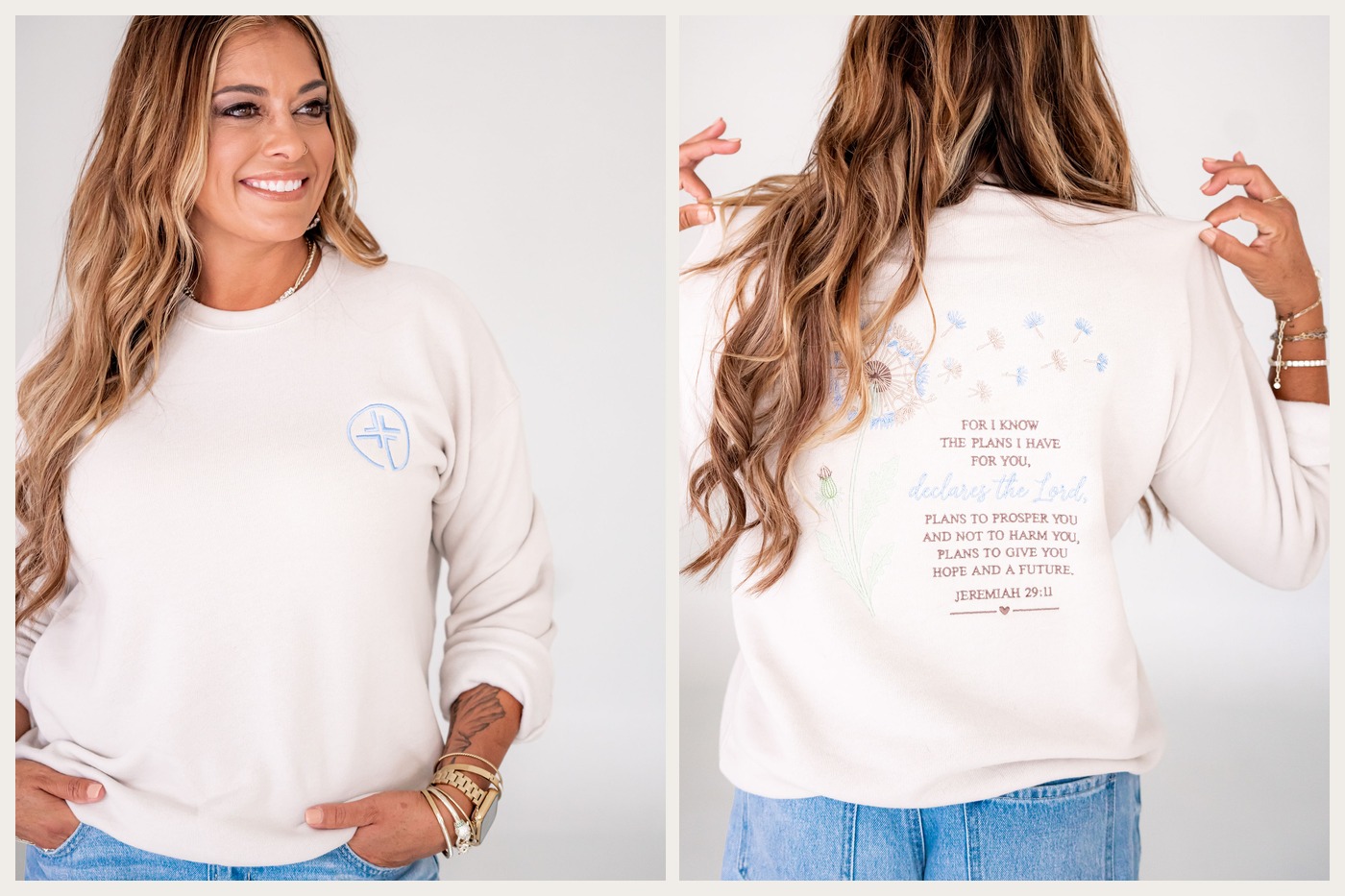 Jer. 29:11 Embroidered Sweatshirt